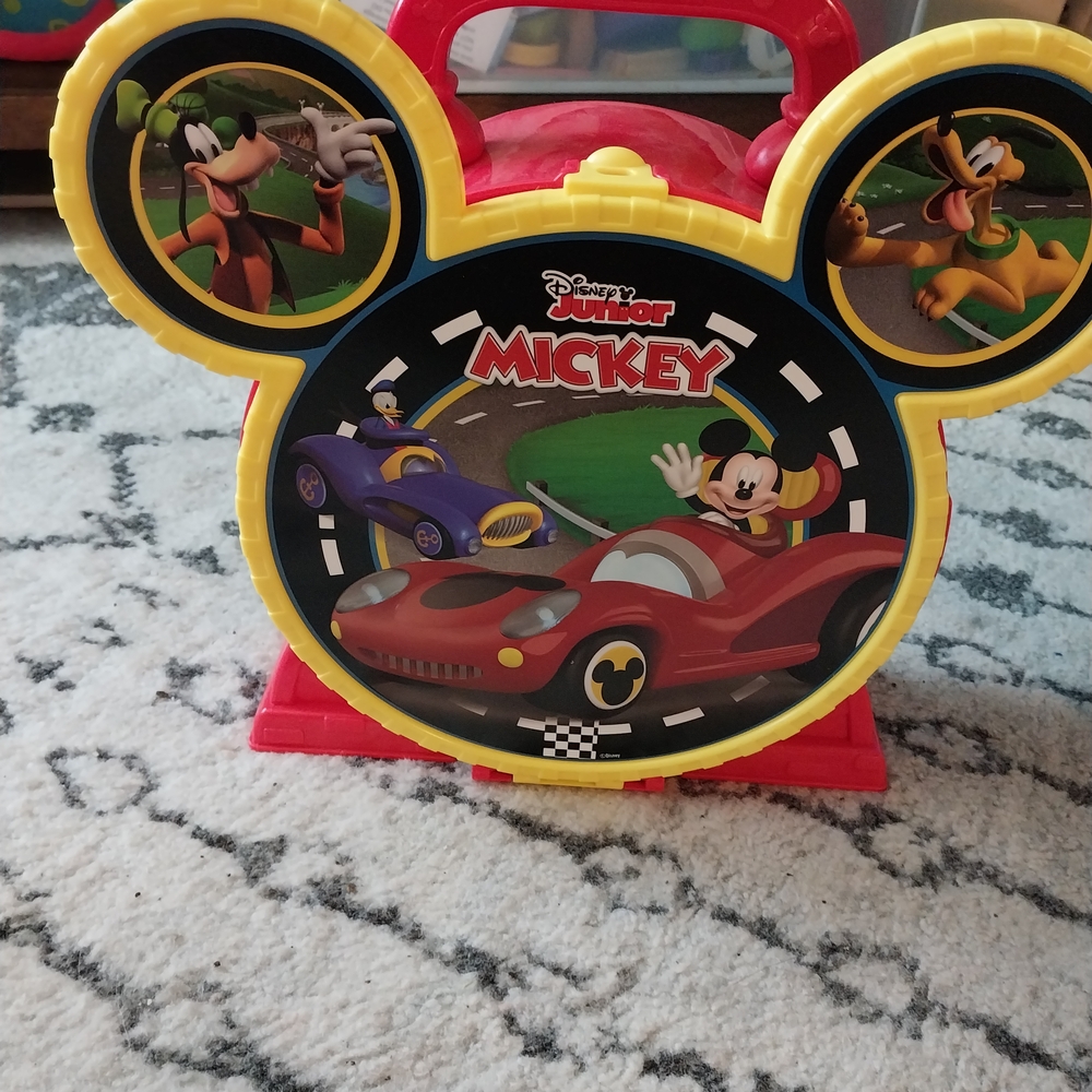 Disney Mickey Mouse Red and Yellow Toy Car Case